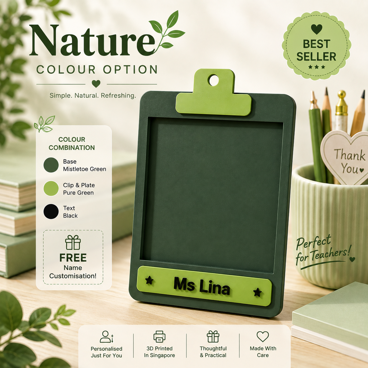 Personalised Sticky Note Holder | Custom Name Gift