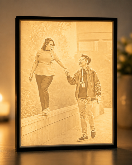 Illuminated lithophane lightbox product view