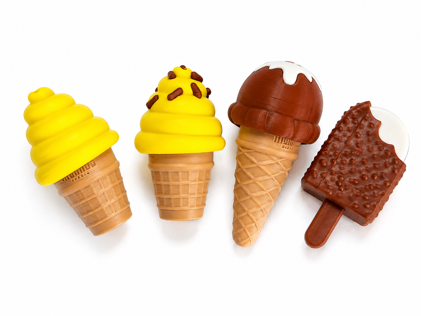 Four flavour ice cream fidget clicker set