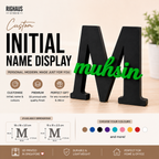 Personalised desk name display example