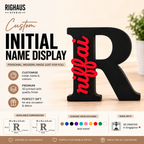 Custom initial and name display example