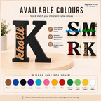 Personalised initial name sign example