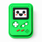 Green retro handheld game fidget clicker