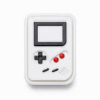 White retro handheld game fidget clicker