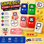 Retro handheld game fidget clicker by RigHaus Studio