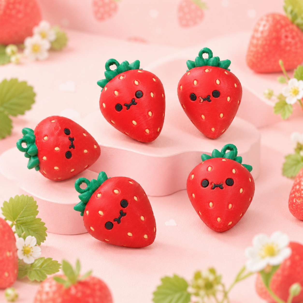 Berry Cute Clickers – Strawberry & Strawberry Duck Fidget Clickers 🍓