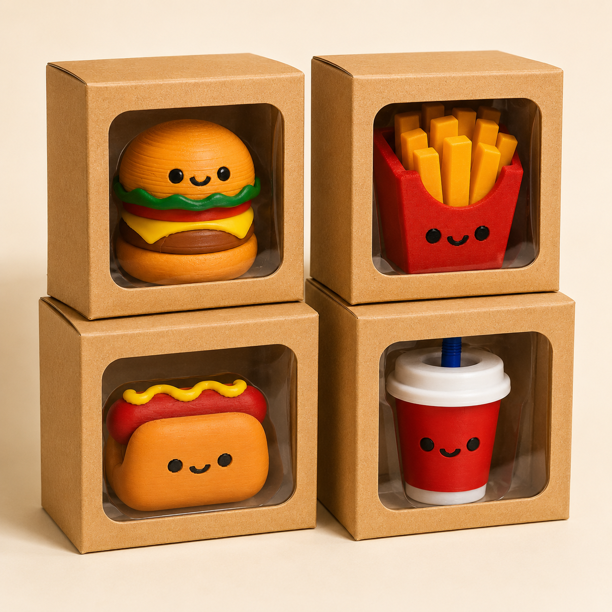 Kawaii Fast Food Clickers