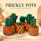 Prickly Pots 3D printed cactus collection by RigHaus Studio